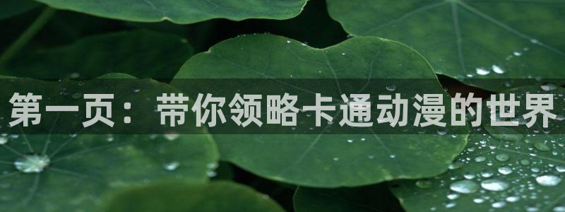 囧次元官方正版：第一页：带你领略卡通动漫的世界